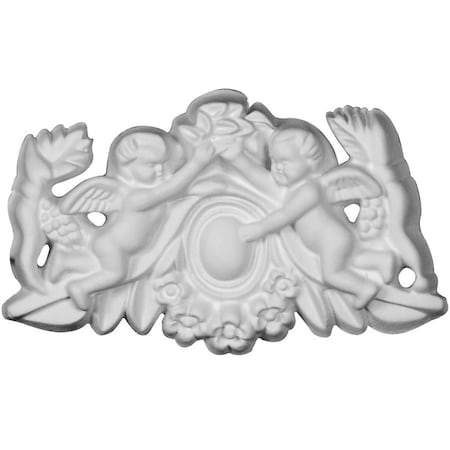 Ekena Millwork 5"W x 2 3/4"H x 5/8"P Angel Onlay ONL05X03X01AN
